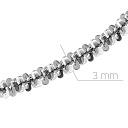 Цепь декоративная из серебра