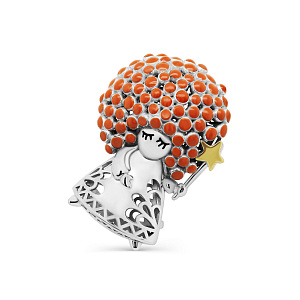 Брошь из серебра