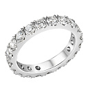 Кольцо из белого золота с бриллиантами