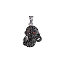 Подвеска из серебра с фианитом