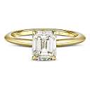 Кольцо из желтого золота с бриллиантом