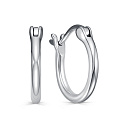 Серьги с английским замком из серебра