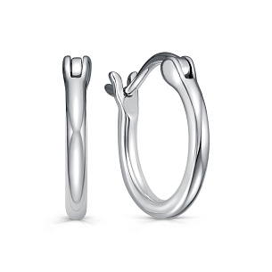 Серьги с английским замком из серебра