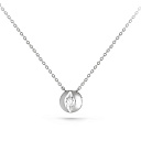 Колье из белого золота с бриллиантом