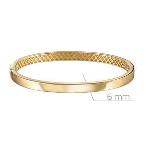 Браслет декоративный из желтого золота