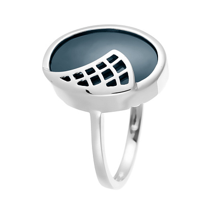 Кольцо из серебра с керамикой