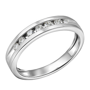 Кольцо из белого золота с бриллиантом