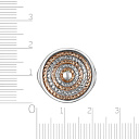 Кольцо из серебра с позолотой