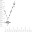 Колье из серебра с фианитом