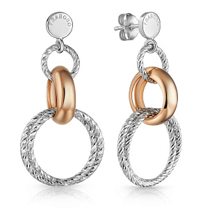 Серьги из серебра с золочением