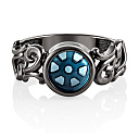 Кольцо из серебра с ситалом