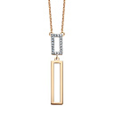 Колье из красного золота с бриллиантами