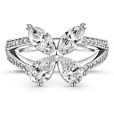 Кольцо из белого золота с бриллиантами