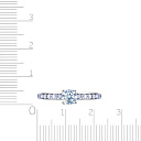 Кольцо из серебра с фианитом