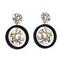 Серьги с английским замком из серебра