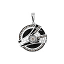 Подвеска из белого золота с бриллиантами