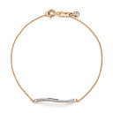 Браслет из красного золота с бриллиантами