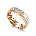 Кольцо из красного золота с бриллиантами