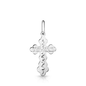 Крест из белого золота