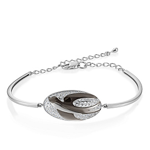 Браслет из белого золота с бриллиантом