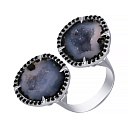 Кольцо из белого золота с бриллиантами