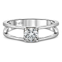 Кольцо из белого золота с бриллиантом
