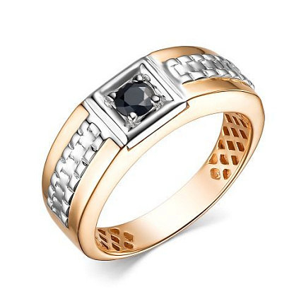 Кольцо из красного золота с сапфиром