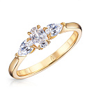 Кольцо из желтого золота с бриллиантами