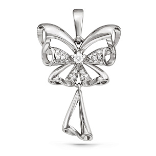 Подвеска из серебра с фианитом