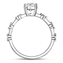 Кольцо из белого золота с бриллиантами