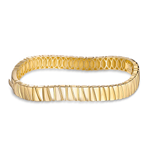 Браслет декоративный из желтого золота
