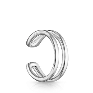Серьга одиночная из серебра