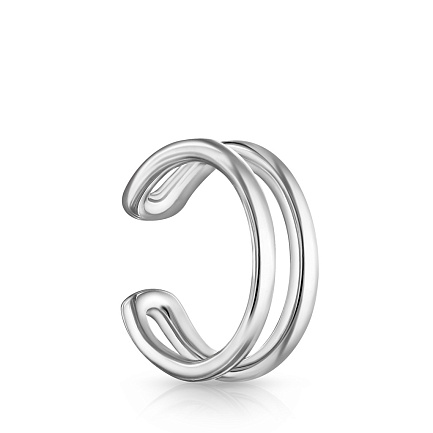Серьга одиночная из серебра