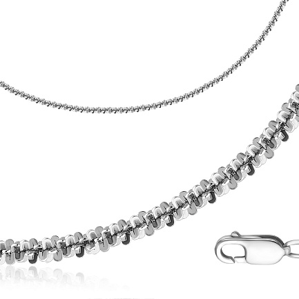 Цепь декоративная из серебра