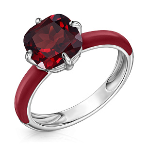 Кольцо из серебра с эмалью