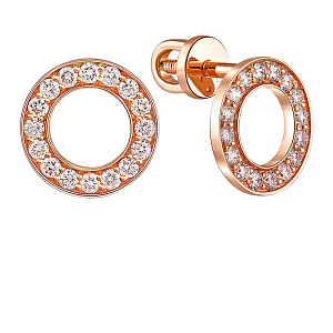 Серьги из золота с бриллиантами