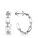 Серьги из белого золота с бриллиантами