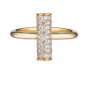 Кольцо из желтого золота с бриллиантами