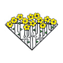 Брошь из серебра с фианитами