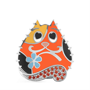 Подвеска из серебра с фианитом