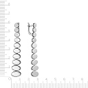 Серьги с английским замком из серебра