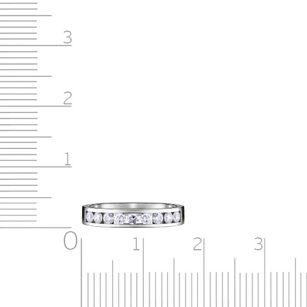 Кольцо из белого золота с бриллиантами