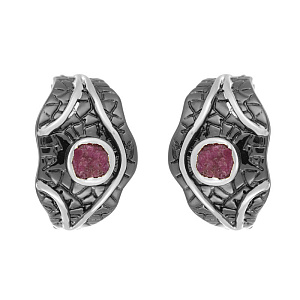 Серьги с английским замком из серебра