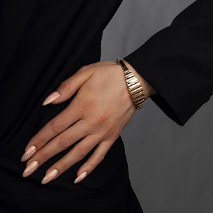 Браслет декоративный из желтого золота