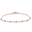 Браслет из красного золота с бриллиантами