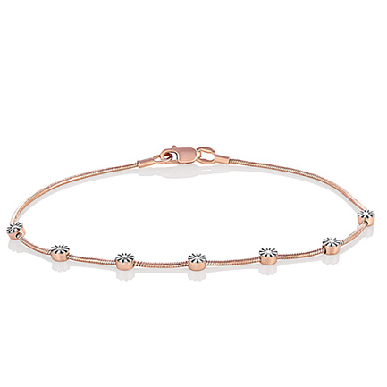 Браслет из красного золота с бриллиантами