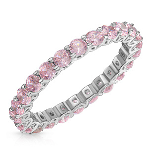 Кольцо из серебра с цирконием