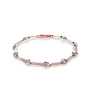 Браслет из красного золота с бриллиантами