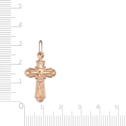 Крест из красного золота