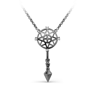 Колье из серебра с фианитами